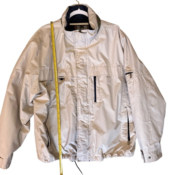 Weatherproof Men's Light Beige Gray Windbreaker Size L Outdoor Travel Hiking - Picture 10 of 16